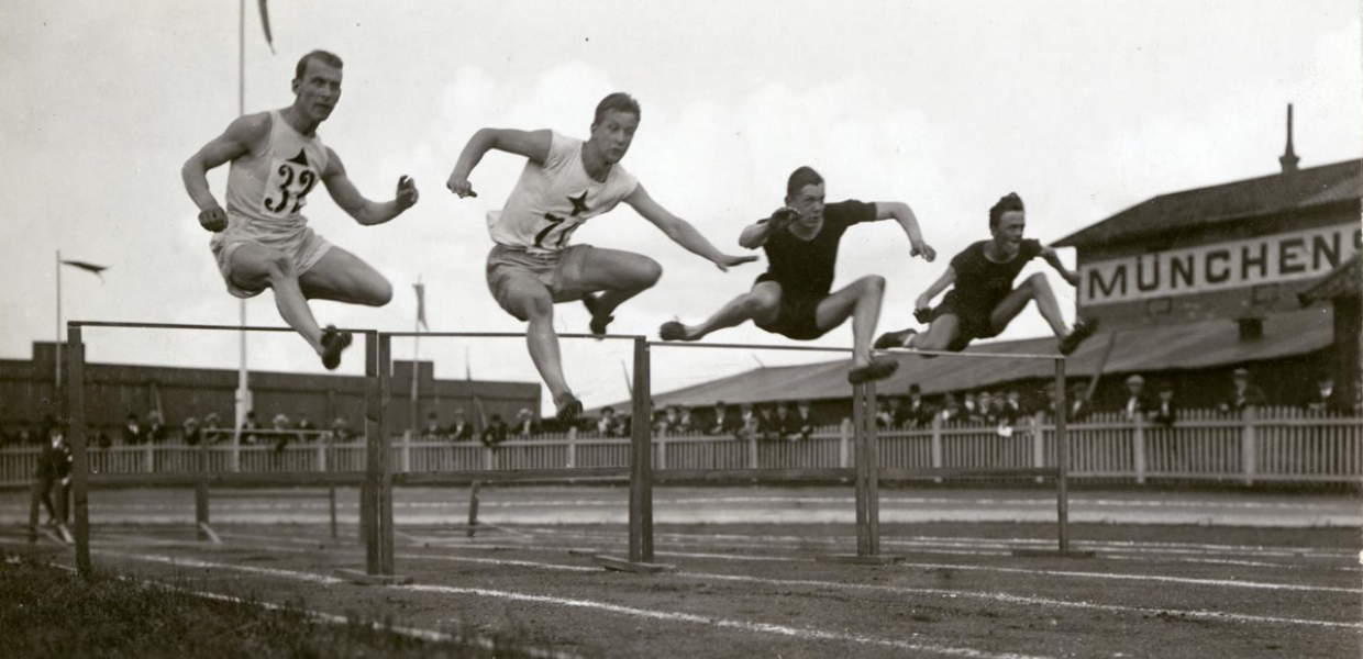Men taking part in a race